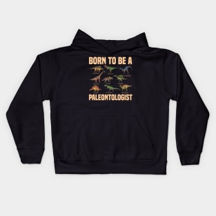 Paleontologist Dinosaurs Fathers Day Gift Funny Retro Vintage Kids Hoodie